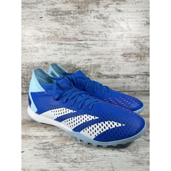 Mens Adidas Predator Accuracy. 3 TF Blue Soccer/Football Shoes Sz 10.5 TRIED ON! - Picture 1 of 9